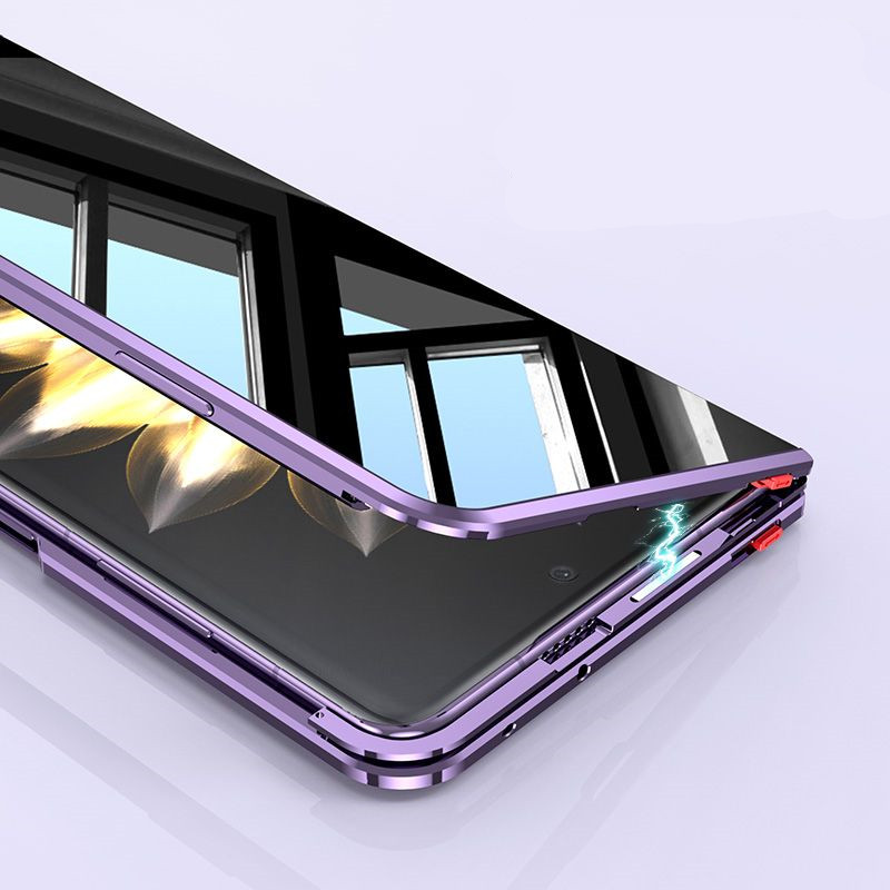 Metal Bumper Aluminum Frame Case - Pour Honor Magic V2 MagicV2 Anti-espion