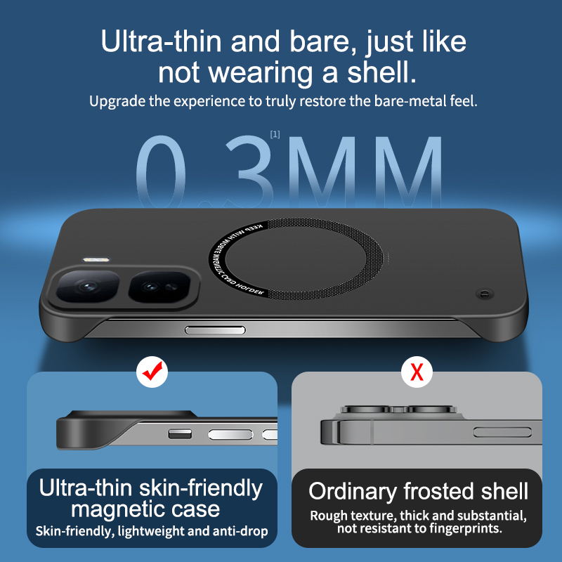 Coque de téléphone sans cadre  - Ultra Thin Frameless Phone Cover avis et prix