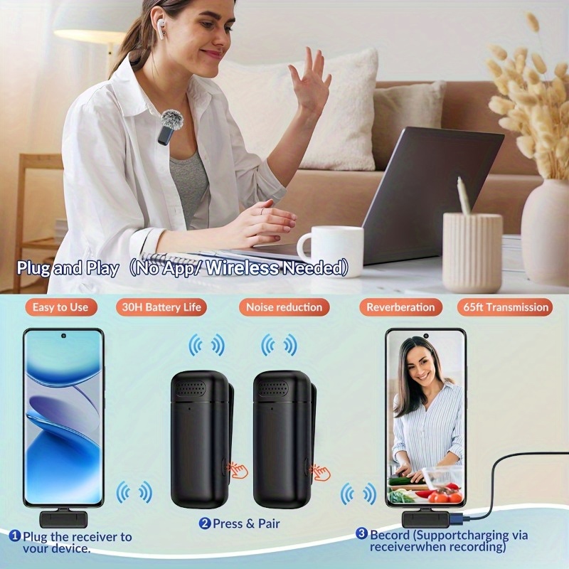 Microphone cravate sans fil av - Phone Cases avis et prix