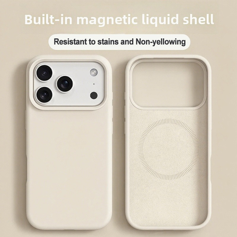 Coque de téléphone magnétique  - Liquid Silicone Magnetic Phone Case avis et prix